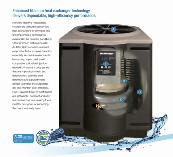 Hayward enhanced titanium heat exchanger technology